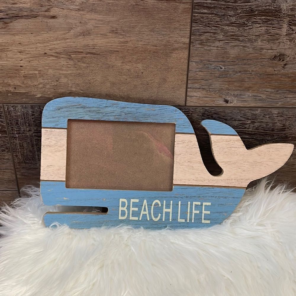 Beach Life Whale Photo Frame Memories Vacation Sea Life Home Decor Fish